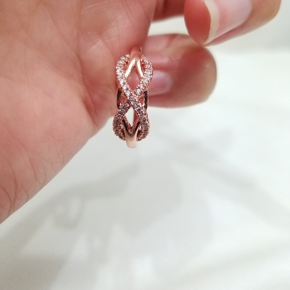 🔥LAST 1🔥NEW 18K ROSE GOLD PLATED INFINITY RING - Picture 9 of 9